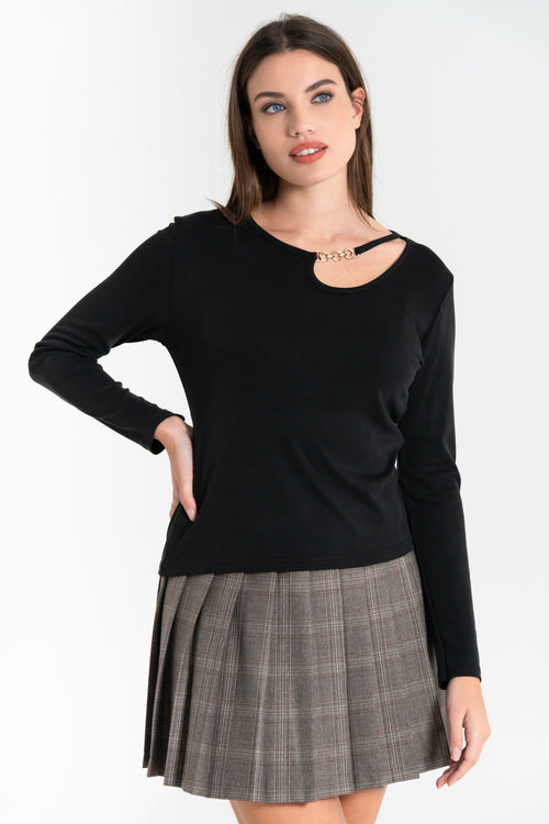 MAGLIA DONNA MANICA LUNGA VISCOSA FIORENZA AMADORI M6661