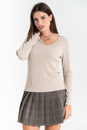 MAGLIA DONNA MANICA LUNGA VISCOSA FIORENZA AMADORI M6661