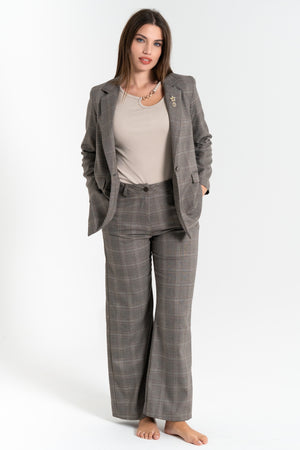 GIACCA DONNA BLAZER SCOZZESE FIORENZA AMADORI K4384