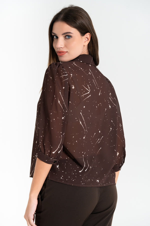 CAMICIA DONNA CON STAMPA FIORENZA AMADORI C6929