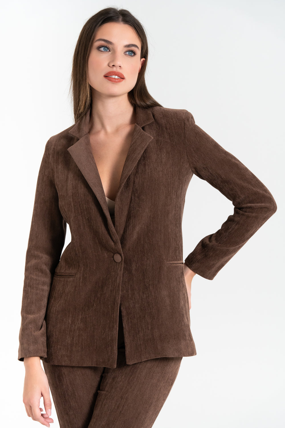 GIACCA DONNA ELEGANTE IN VELLUTO FIORENZA AMADORI K4461