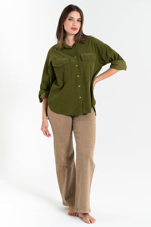 CAMICIA DONNA IN VELLUTO FIORENZA AMADORI 82629