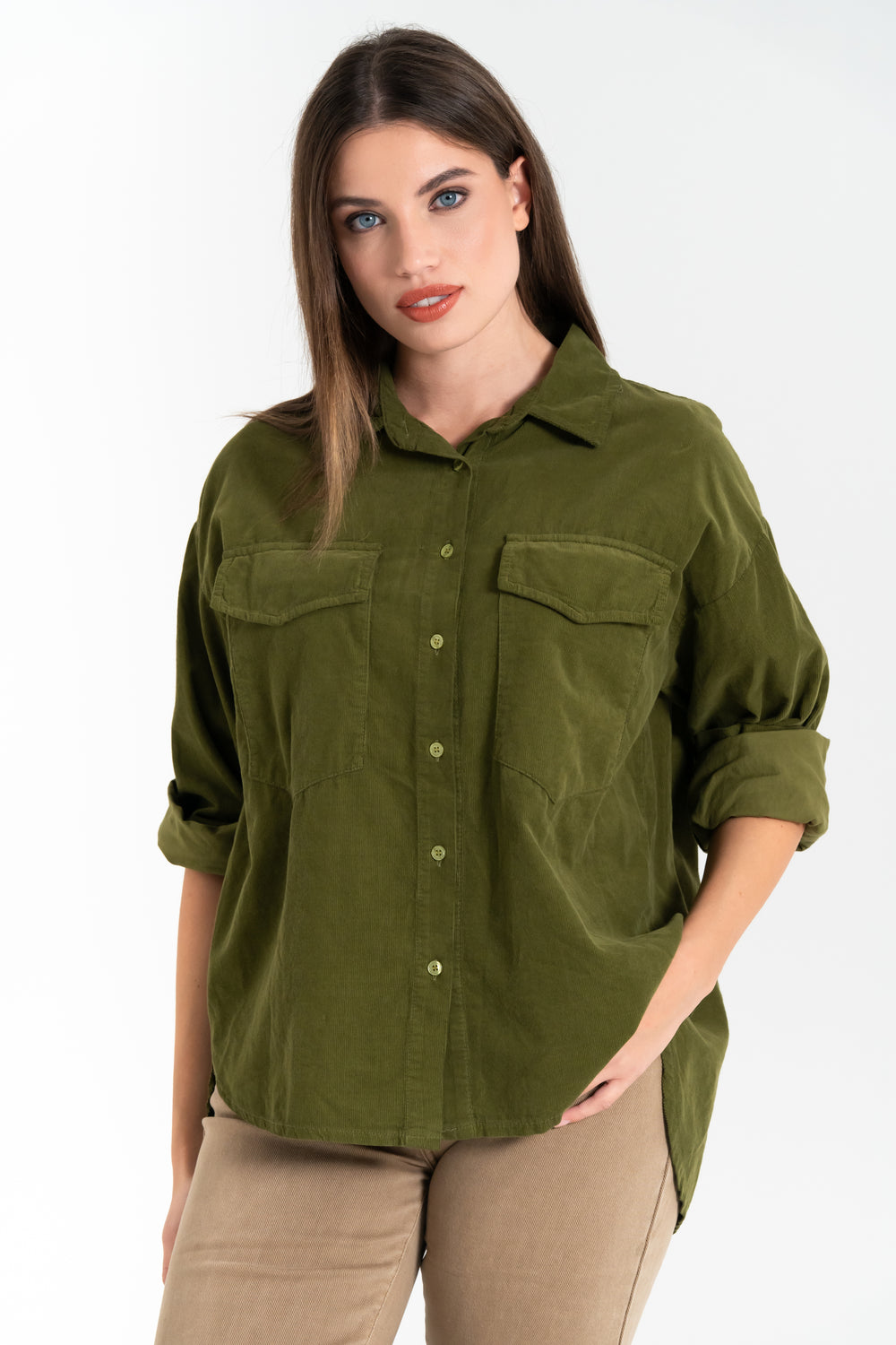 CAMICIA DONNA IN VELLUTO FIORENZA AMADORI 82629