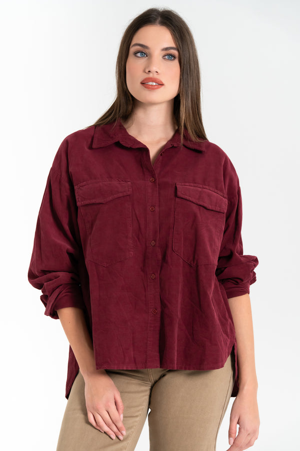 CAMICIA DONNA IN VELLUTO FIORENZA AMADORI 82629