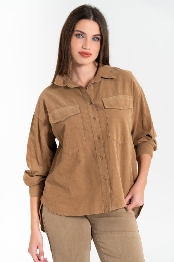 CAMICIA DONNA IN VELLUTO FIORENZA AMADORI 82629