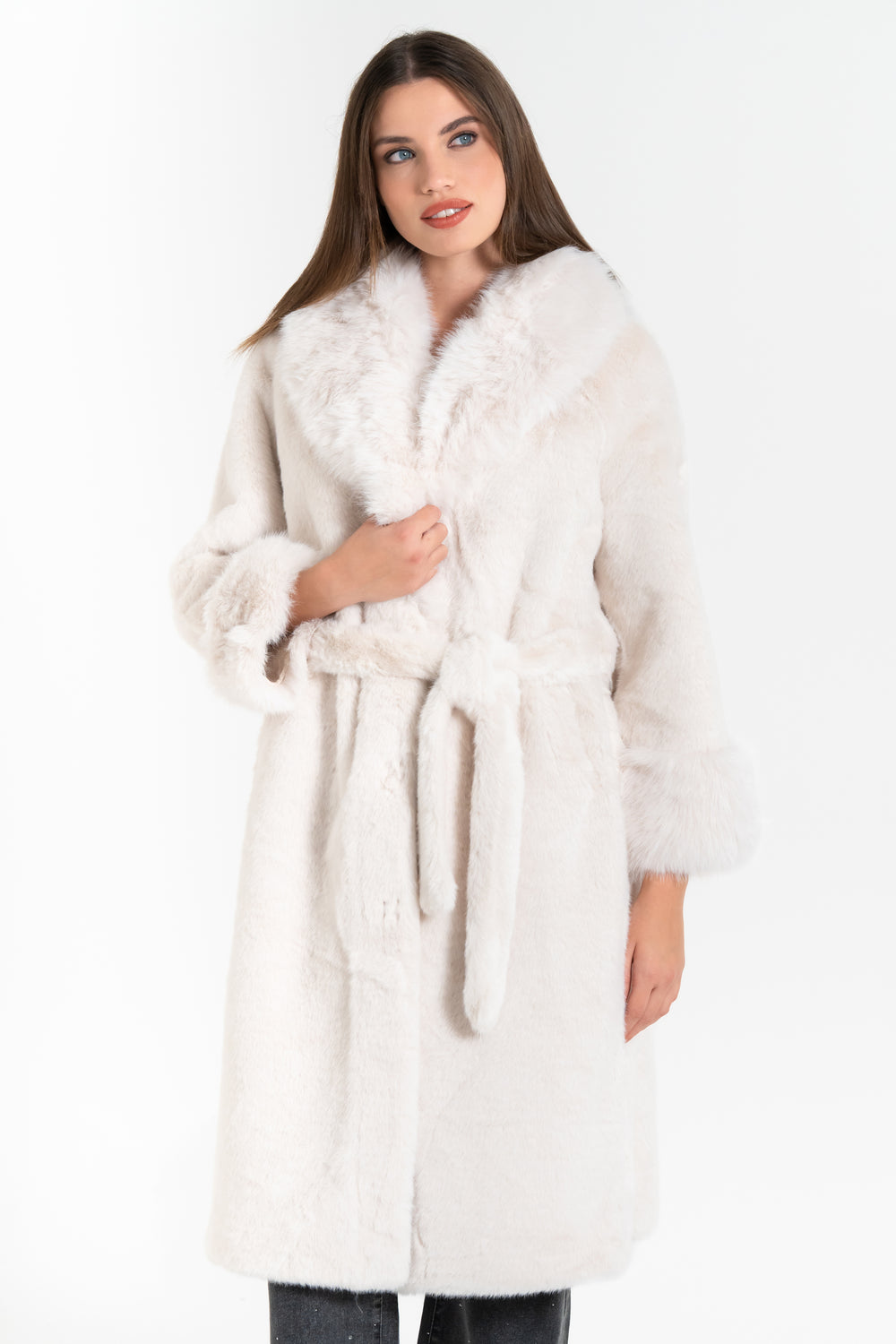 CAPPOTTO DONNA ECOPELLICCIA FIORENZA AMADORI 63214