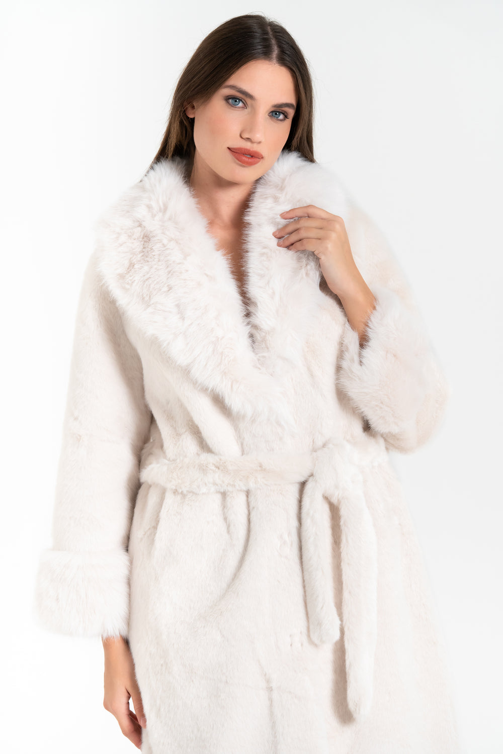 CAPPOTTO DONNA ECOPELLICCIA FIORENZA AMADORI 63214