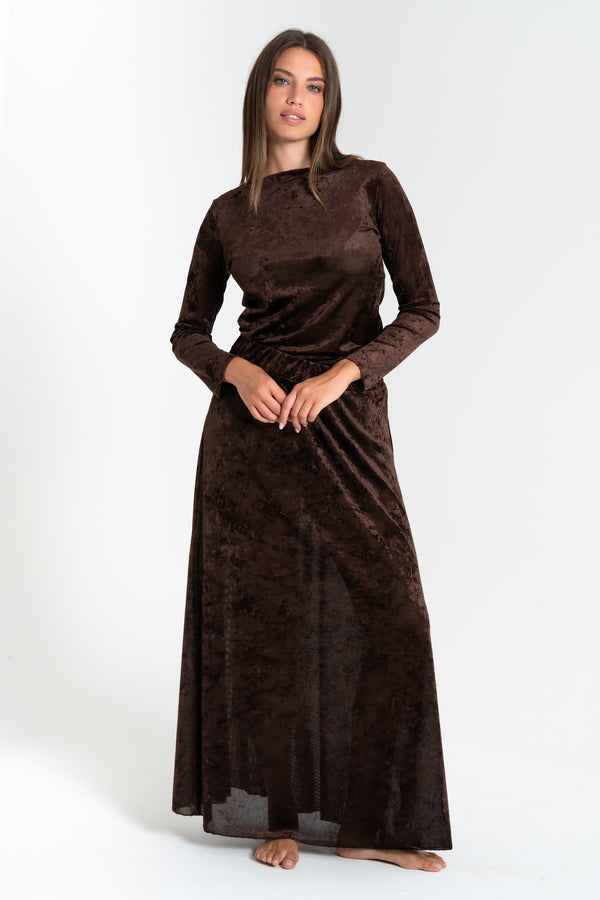 GONNA LUNGA DONNA IN CINIGLIA FIORENZA AMADORI L53031