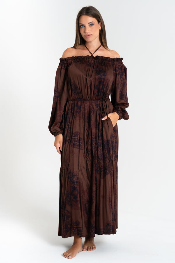 ABITO LUNGO DONNA IN VISCOSA FIORENZA AMADORI L3447