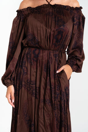 ABITO LUNGO DONNA IN VISCOSA FIORENZA AMADORI L3447