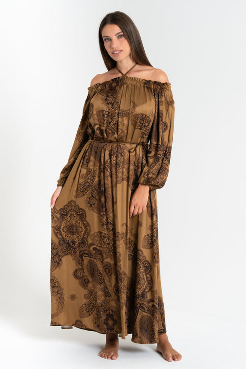 ABITO LUNGO DONNA IN VISCOSA FIORENZA AMADORI L3447