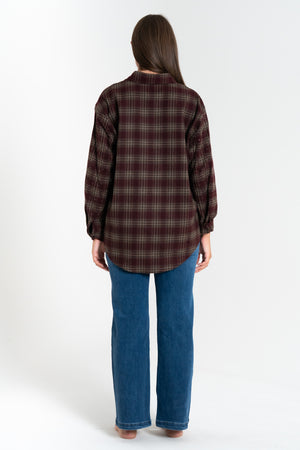 CAMICIA DONNA SCOZZESE COTONE CALDO FIORENZA AMADORI V635