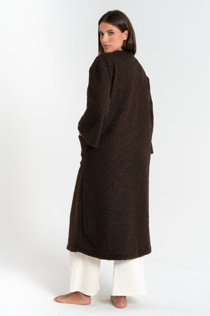 CAPPOTTO LUNGO DONNA EFFETTO ORSETTO FIORENZA AMADORI 24428