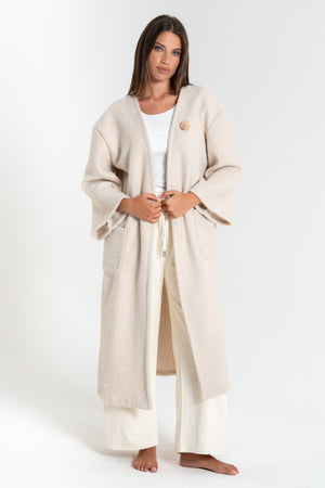 CAPPOTTO LUNGO DONNA EFFETTO ORSETTO FIORENZA AMADORI 24428