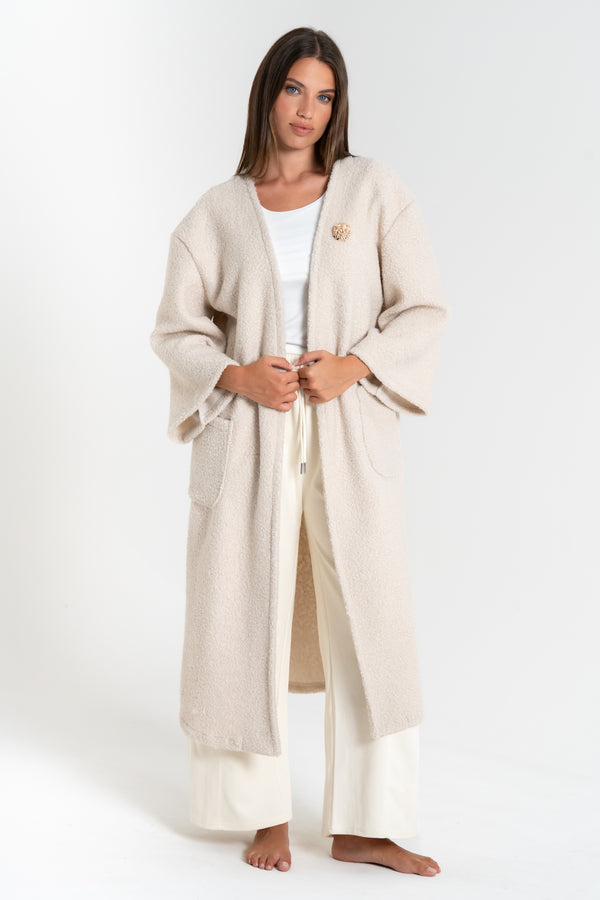 CAPPOTTO LUNGO DONNA EFFETTO ORSETTO FIORENZA AMADORI 24428