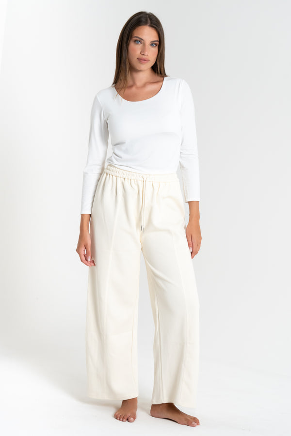 PANTALONE TUTA A PALAZZO DONNA FIORENZA AMADORI Y153