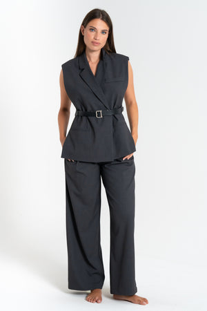 GILET DONNA CON CINTURA FIORENZA AMADORI L9317