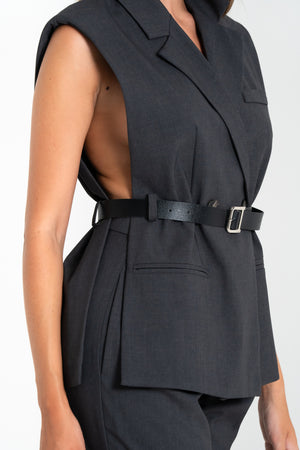 GILET DONNA CON CINTURA FIORENZA AMADORI L9317