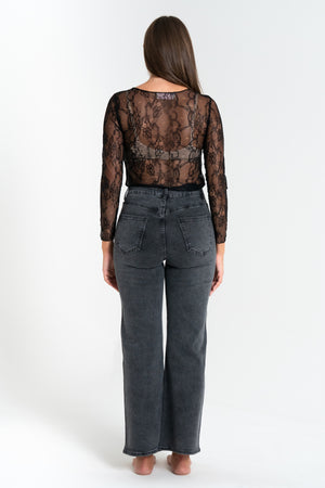 JEANS WIDE DONNA CON STRASS FIORENZA AMADORI WH-3187