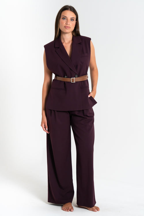 GILET DONNA CON CINTURA FIORENZA AMADORI L9317