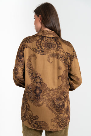 CAMICIA DONNA IN VISCOSA MANICA LUNGA FIORENZA AMADORI L3448