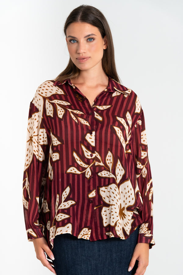 CAMICIA DONNA IN VISCOSA FIORENZA AMADORI MC200B.40