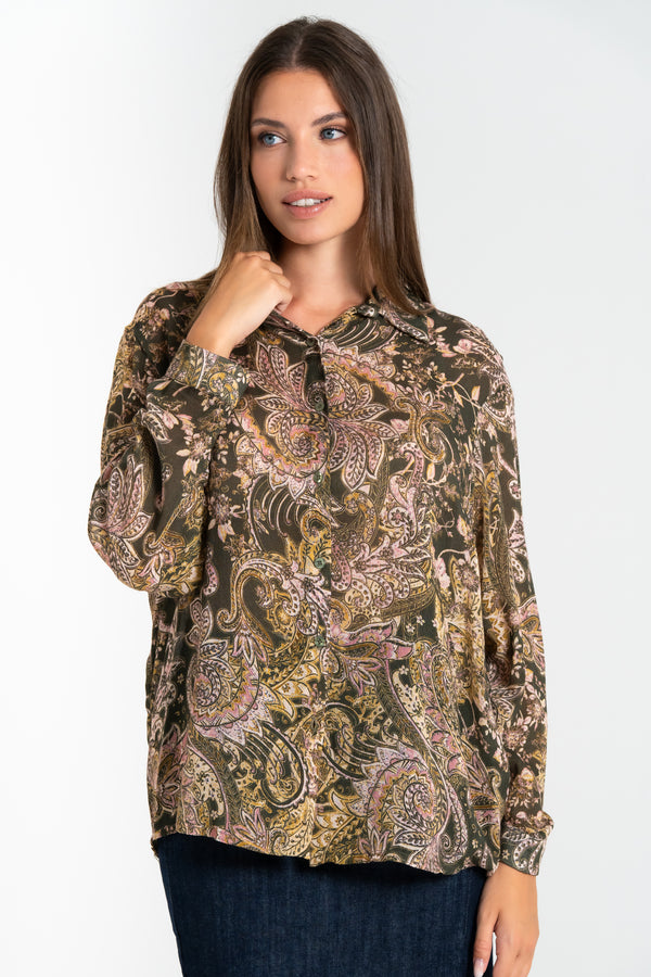 CAMICIA DONNA IN VISCOSA FIORENZA AMADORI MC200B.40