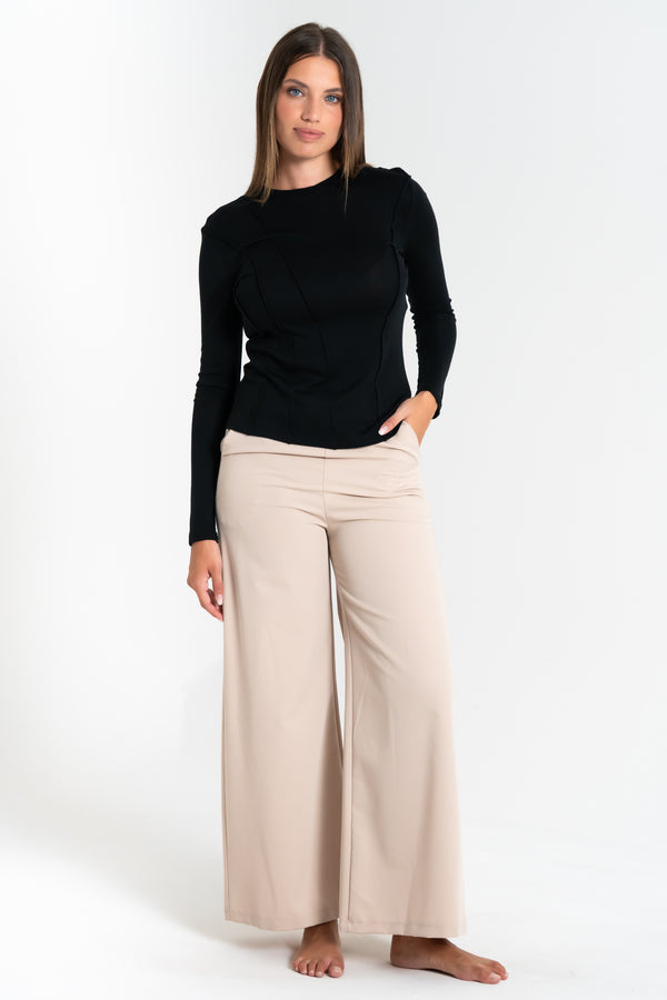 PANTALONE DONNA PALAZZO IN VISCOSA FIORENZA AMADORI MP125.193