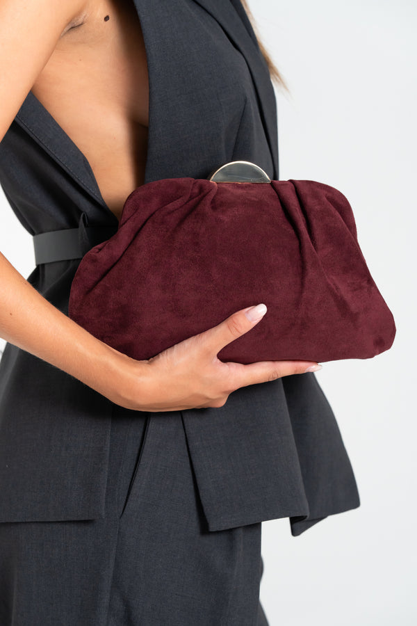 POCHETTE DONNA SCAMOSCIATA FIORENZA AMADORI FF27407