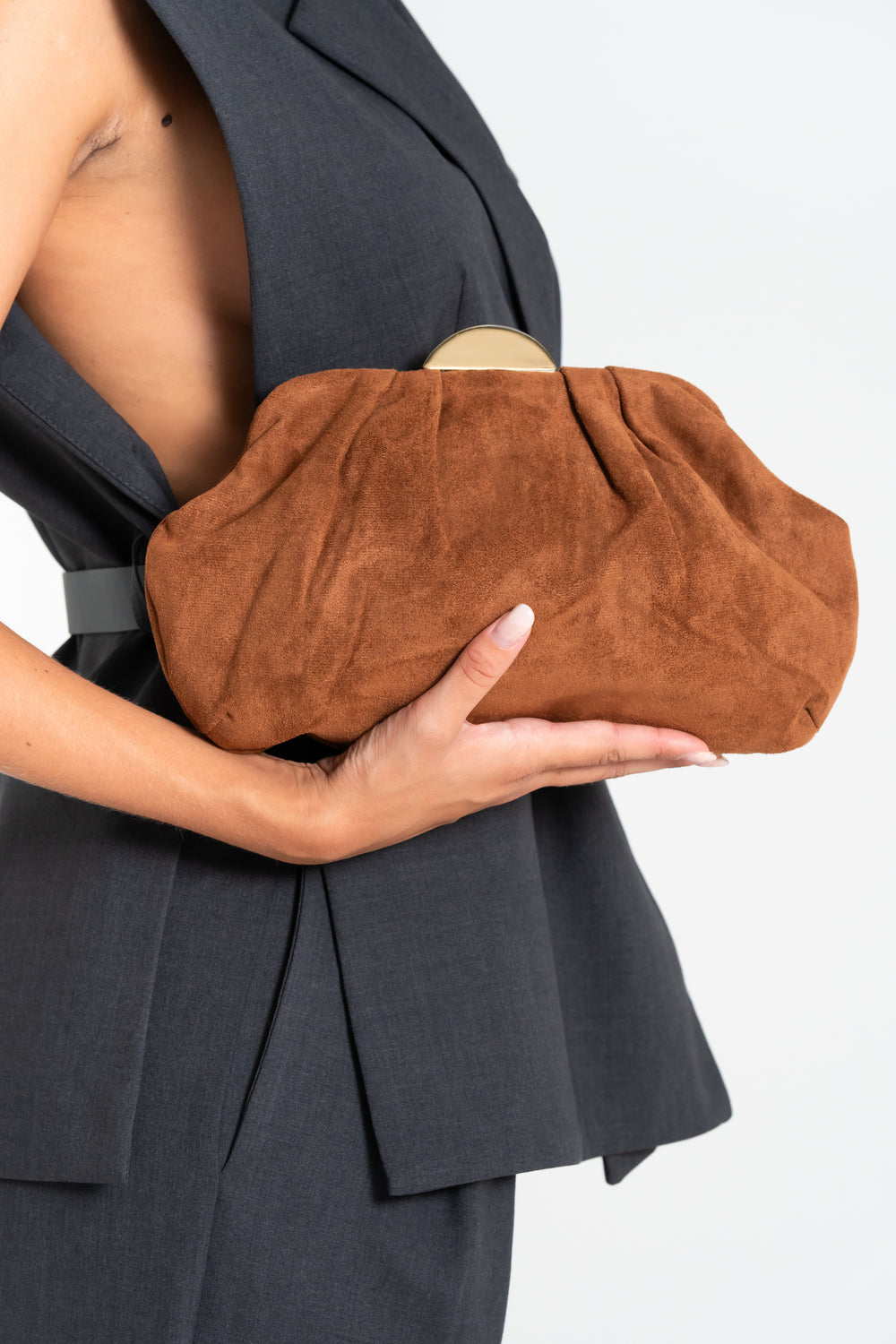 POCHETTE DONNA SCAMOSCIATA FIORENZA AMADORI FF27407