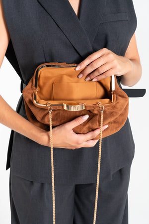 POCHETTE DONNA SCAMOSCIATA FIORENZA AMADORI FF27407