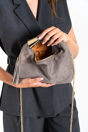 POCHETTE DONNA SCAMOSCIATA FIORENZA AMADORI FF27408