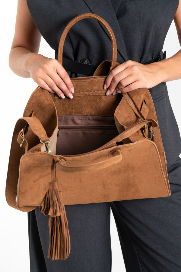 BORSA DONNA SCAMOSCIATA FIORENZA AMADORI CG233