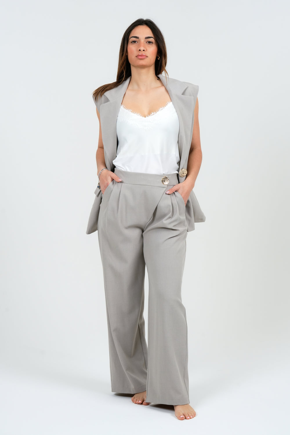 PANTALONE DONNA ELEGANTE FIORENZA AMADORI 9515