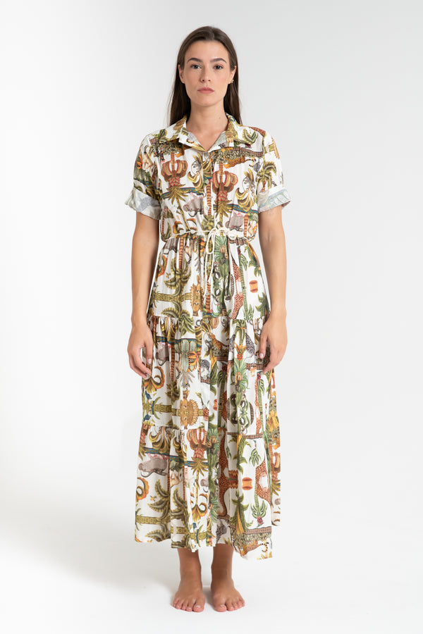 ABITO LUNGO DONNA SAVANA FIORENZA AMADORI MC32.272