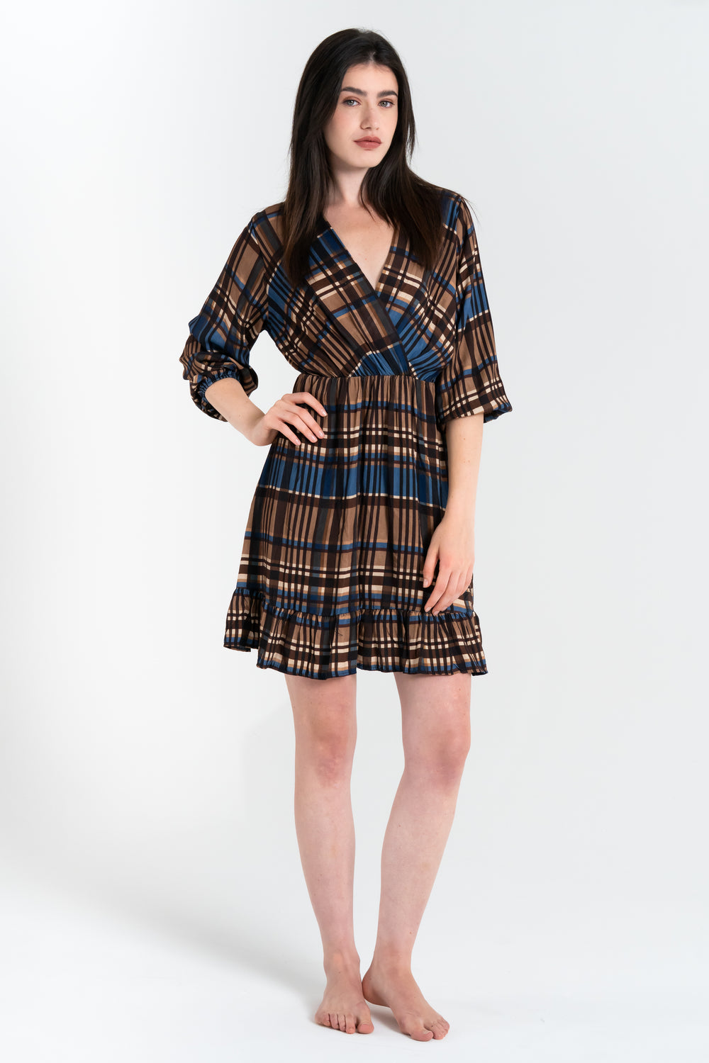 ABITO CORTO DONNA SCOZZESE FIORENZA AMADORI 34753