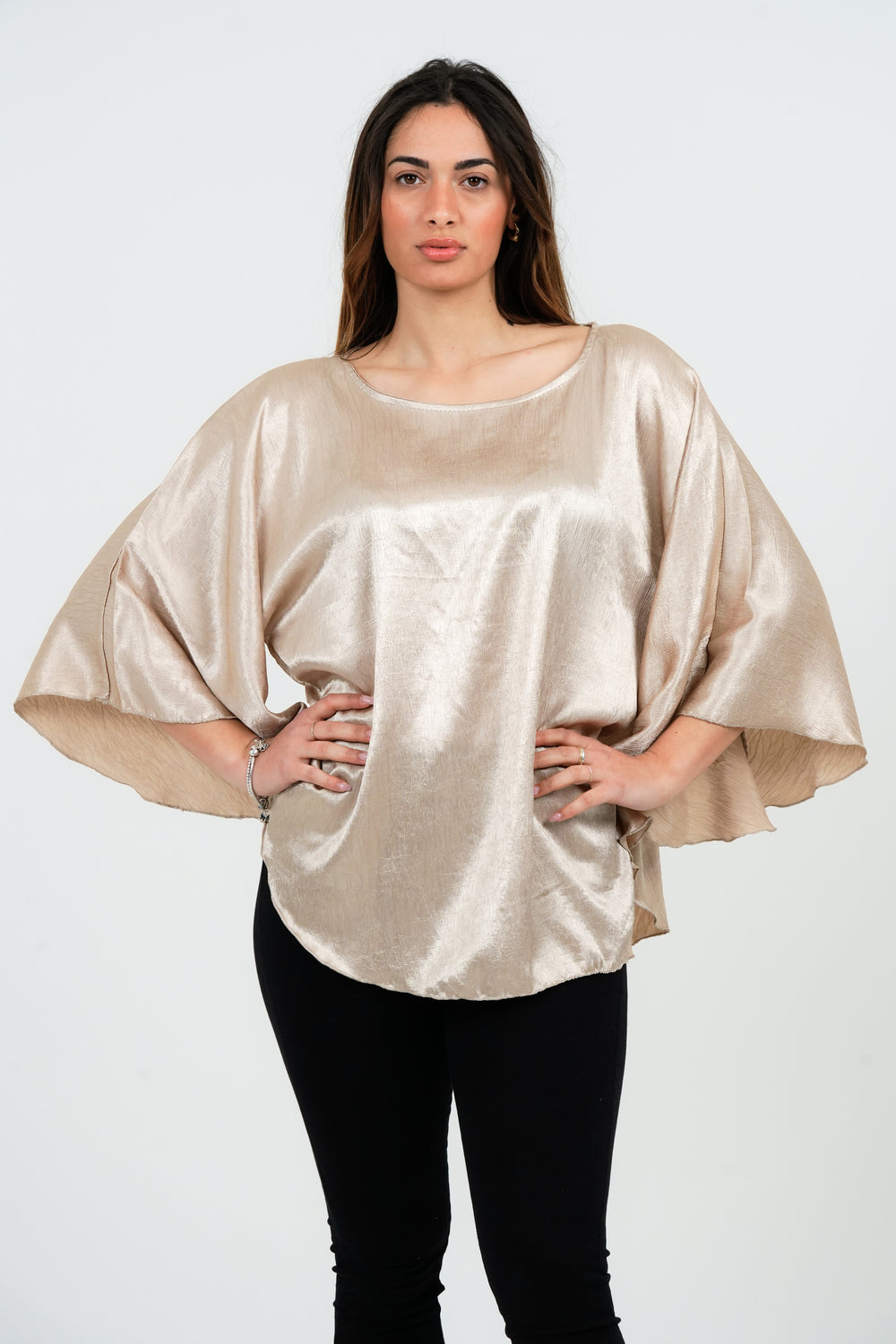 MAGLIA DONNA IN RASO MANICA AMPIA FIORENZA AMADORI 22593
