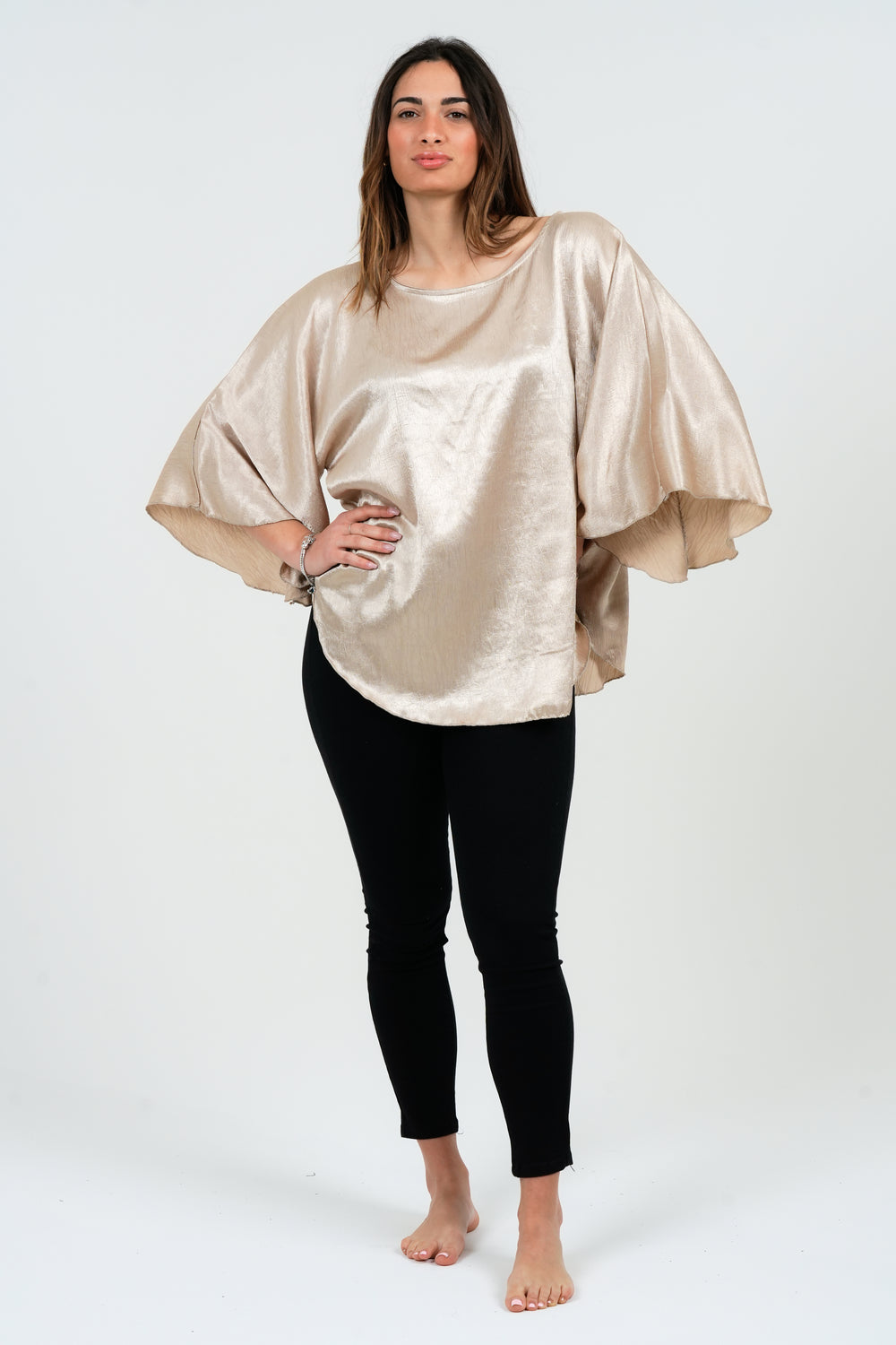 MAGLIA DONNA IN RASO MANICA AMPIA FIORENZA AMADORI 22593