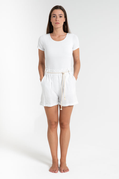 SHORT DI LINO DONNA ELASTICIZZATO FIORENZA AMADORI 7860