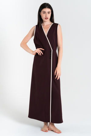 ABITO LUNGO DONNA TINTA UNITA FIORENZA AMADORI 34422