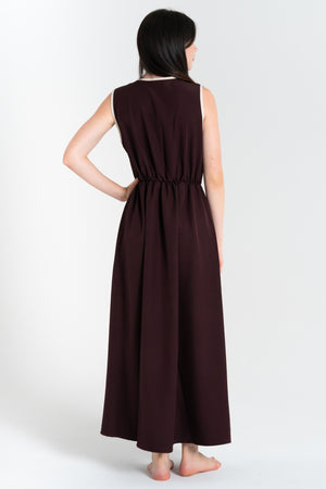 ABITO LUNGO DONNA TINTA UNITA FIORENZA AMADORI 34422