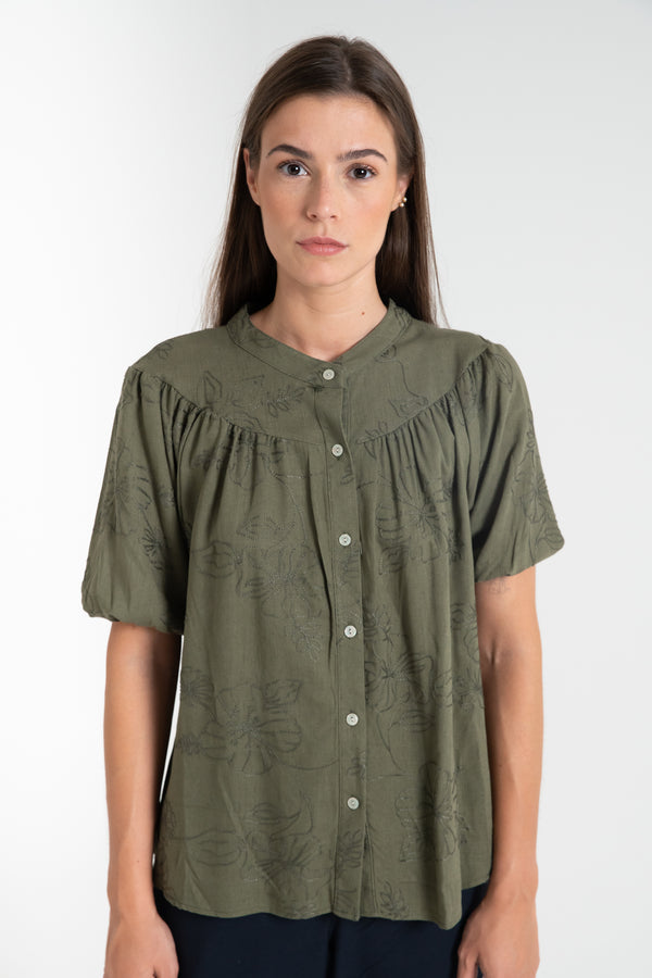 CAMICIA DONNA RICAMATA FIORENZA AMADORI MC267.763