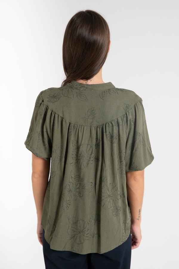 CAMICIA DONNA RICAMATA FIORENZA AMADORI MC267.763