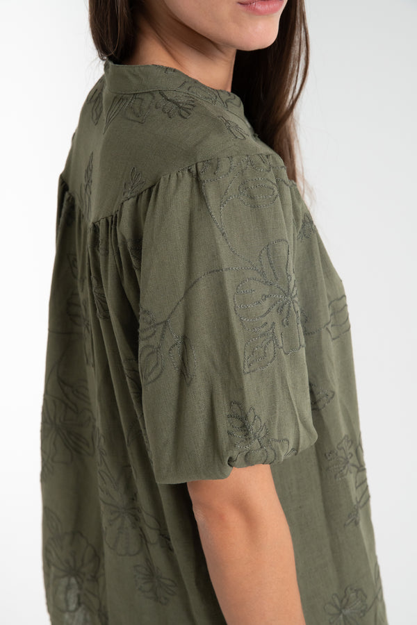 CAMICIA DONNA RICAMATA FIORENZA AMADORI MC267.763