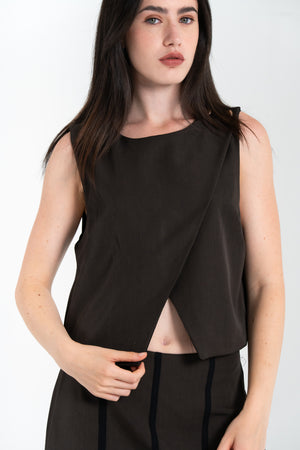 GILET DONNA INCROCIATO FIORENZA AMADORI 34456