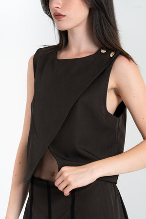 GILET DONNA INCROCIATO FIORENZA AMADORI 34456