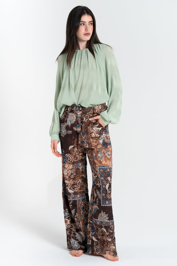 PANTALONE LUNGO DONNA CACHEMIRE FIORENZA AMADORI 34692