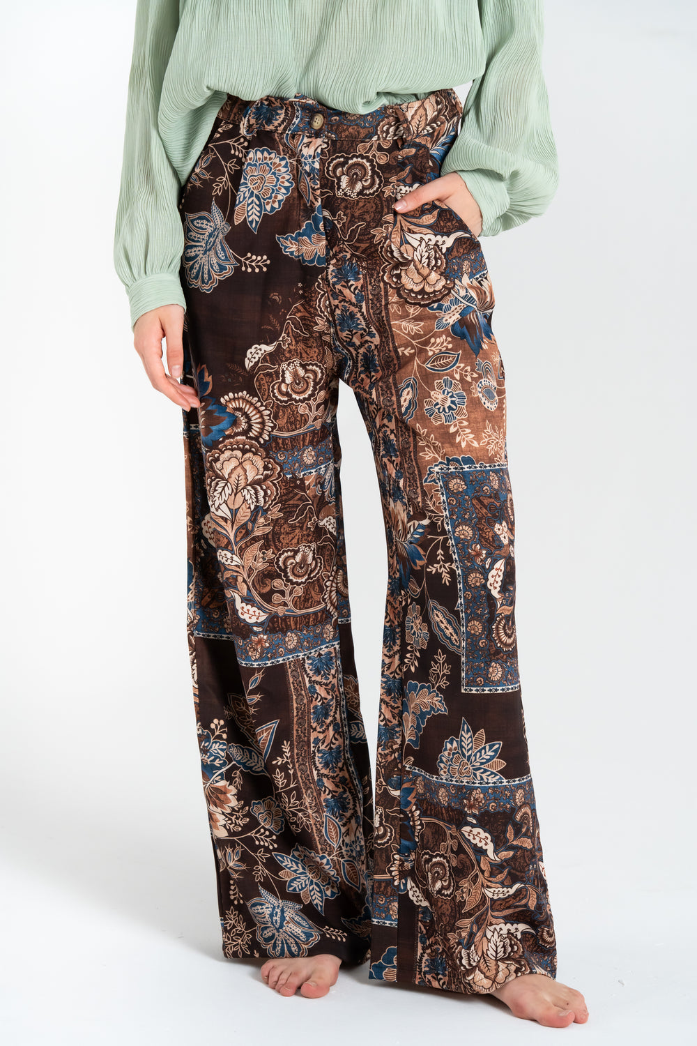 PANTALONE LUNGO DONNA CACHEMIRE FIORENZA AMADORI 34692