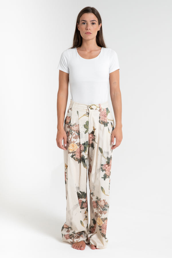 PANTALONE DONNA LUNGO FLOREALE FIORENZA AMADORI MP222.363 