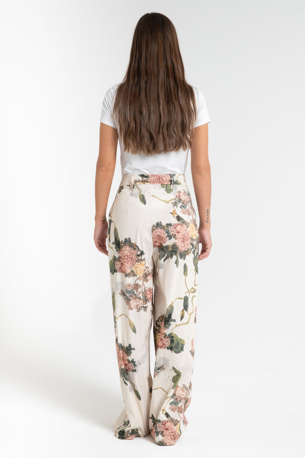 PANTALONE DONNA LUNGO FLOREALE FIORENZA AMADORI MP222.363 